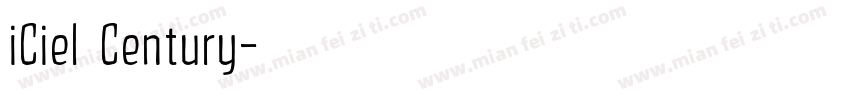 iCiel Century字体转换
